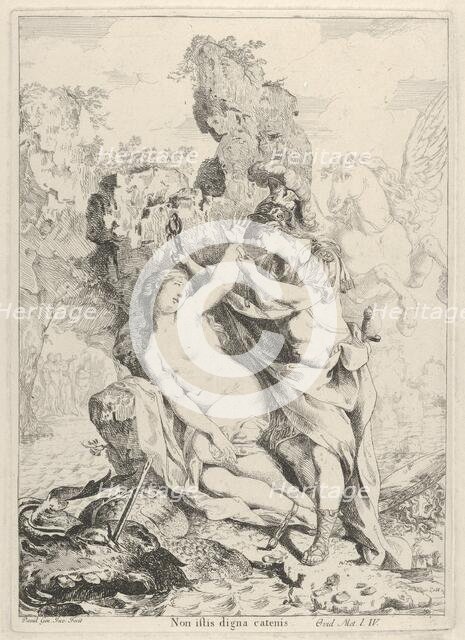 Perseus Saving Andromeda, 1775. Creator: Giovanni David.
