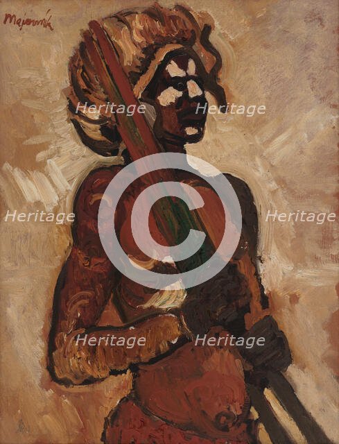 Black Warrior, 1940. Creator: Cyprian Majernik.