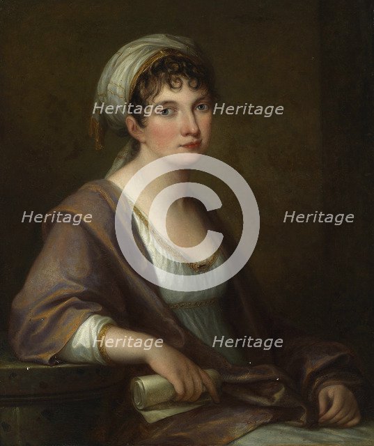 Portrait of Princess Franziska von Kaunitz-Rietberg, née Countess Ungnad von Weissenwolf, 1805. Artist: Kauffmann, Angelika (1741-1807)