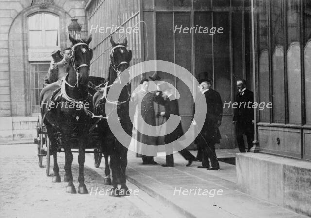 Prince of Wales leaves Elysee Palace, between c1910 and c1915. Creator: Bain News Service.