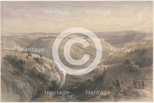 Jerusalem from the South, 1839. Creator: David Roberts (British, 1796-1864).