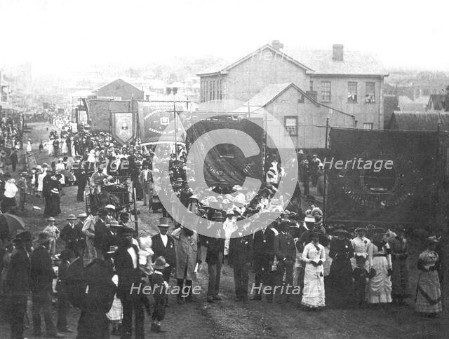 Presbyterian Sabbath School parade 1880,  Brisbane, Queensland, 1880. Creator: Unknown.