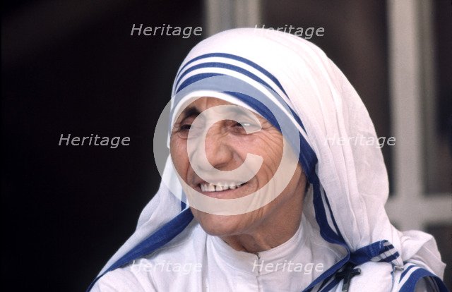 Mother Teresa, called 'Teresa from Calcuta' (Agres Gonxa Bojaxhiu). (1910-1997), Nobel Peace Priz…