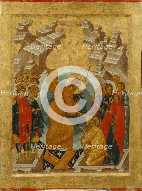 The Descent into Hell, 1497. Artist: Russian icon  