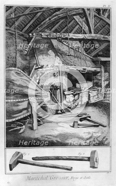 Blacksmith, 1751-1777. Artist: Unknown