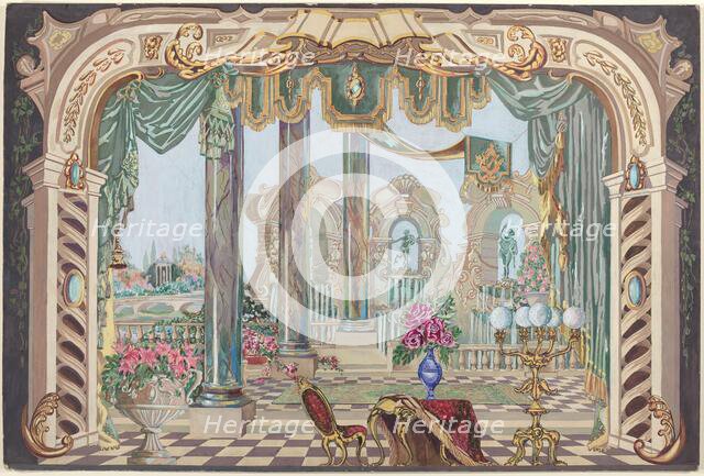 Stage Backdrop, 1935/1942. Creator: Perkins Harnly.