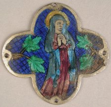 Plaque with the Virgin in Mourning, Catalan, 14th century. Creator: Unknown.