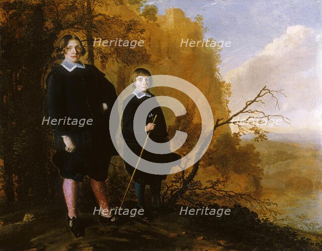 Two Boys in a Landscape, 1650-1655. Creator: Herman Mijnerts Doncker.