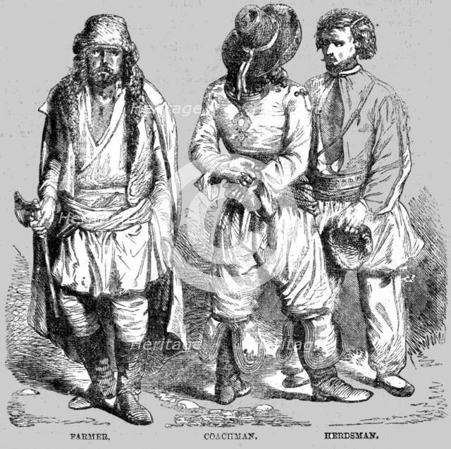 'Moldavian Costumes; Daunbian Principalities 1854', 1854. Creator: Unknown.