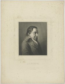 Portrait of Johann Gottlieb Fichte (1762-1814). Creator: Schultheiss, Albrecht Fürchtegott (1823-1909).