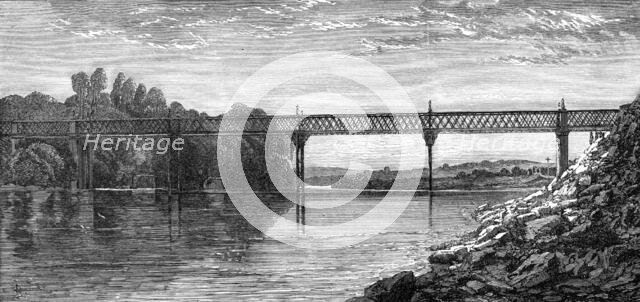 Lattice-girder bridge over the River Wye, 1865. Creator: Unknown.