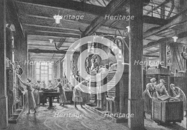 'A Modern Oil Seed Crushing Plant', c1918, (1918). Artist: Gunning King.