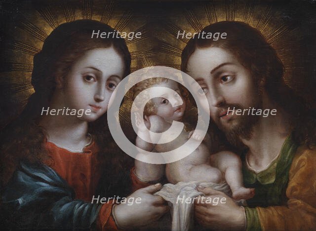 The Holy Family (La sagrada familia), second half of 17th century. Creator: Nicolás Rodríguez Juarez.