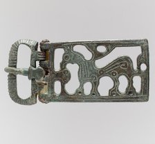 Belt Buckle with a Griffin, Frankish, second half 6th century. Creator: Unknown.