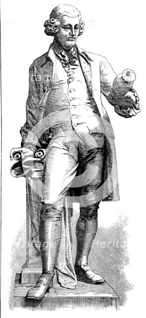 Statue of Wedgwood at the Wedgwood Memorial Institute, Burslem, 1873. Creator: Unknown.