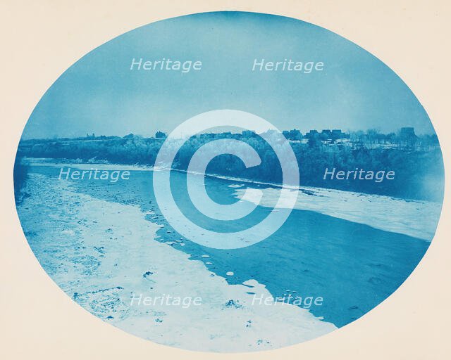 No. 6. From South Approach of Franklin Ave Bridge, Minneapolis, Minnesota Looking Up Strea..., 1890. Creator: Henry Bosse.