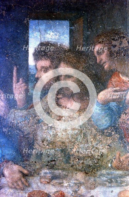 'The Last Supper' (detail), 1495-1498. Artist: Leonardo da Vinci