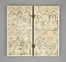 Diptych with Scenes from the Life of Christ, 1340/60. Creator: Unknown.