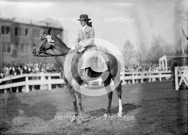 Martha Anne Scott Hazard At The National Capital Horse Show 1911, May 4-6.  Creator: Harris & Ewing.