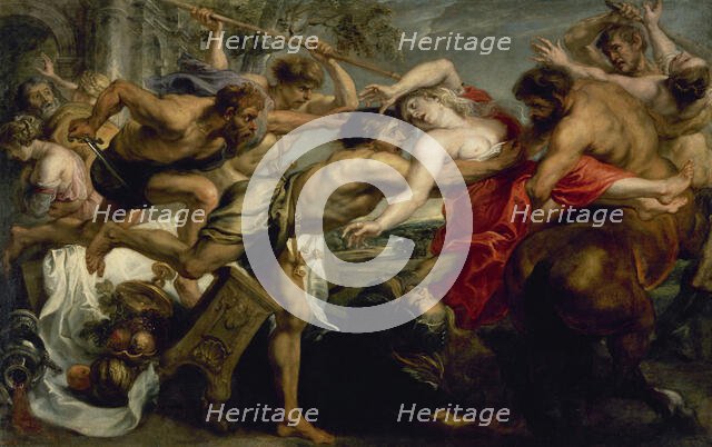 The Abduction of Hippodamia, or Lapiths and Centaurs, 1636-1637. Creator: Peter Paul Rubens.