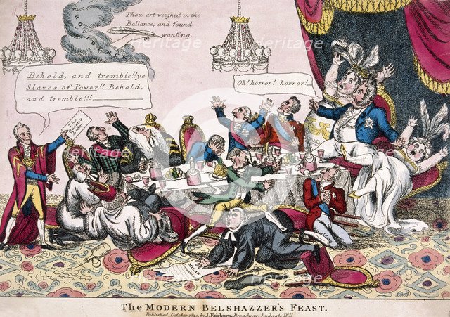 Alderman Sir Matthew Wood and King George IV. Artist: Anon