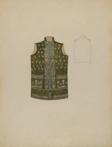 Waistcoat, 1935/1942. Creator: Rosalia Lane.