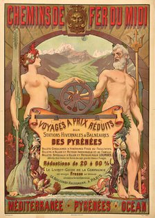 Chemins de fer du Midi. Les Pyrénées, c1900. Creator: Kauffmann, Paul Adolphe (1849-1940).