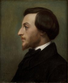 Portrait of the writer Louis Ratisbonne (1827-1900), 1852. Creator: Scheffer, Ary (1795-1858).