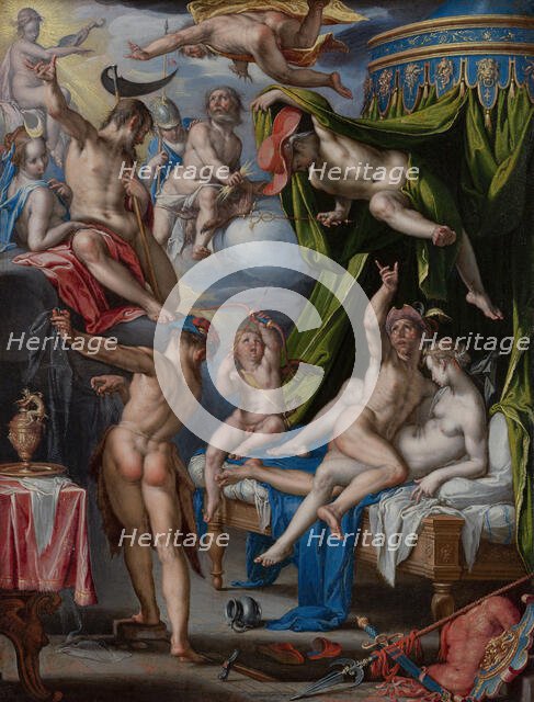 Mars and Venus Surprised by Vulcan. Creator: Joachim Anthonisz Wtewael.