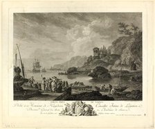 Gulf near Naples, 1754/1808. Creator: Adrian Zingg.