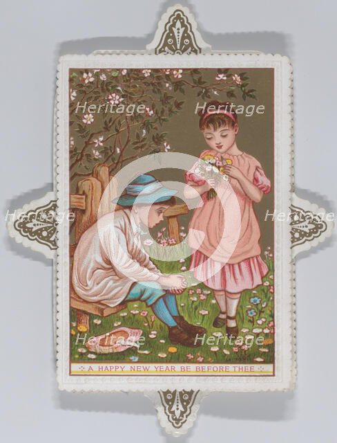 Valentine, 1876. Creator: Catherine Greenaway.