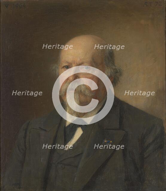 Johan Philip van der Kellen, Director of the Rijksprentenkabinet, 1904.  Creator: Jan Veth.