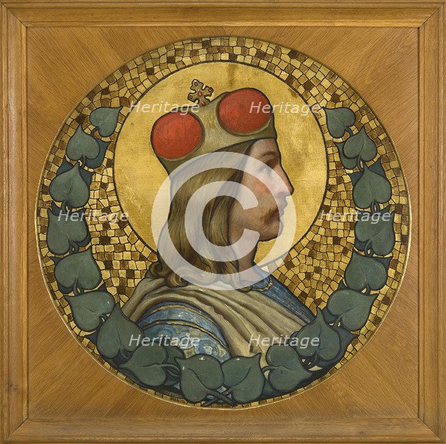 Saint Wenceslaus I, Duke of Bohemia, 1900. Artist: Liebscher, Adolf (1857-1919)