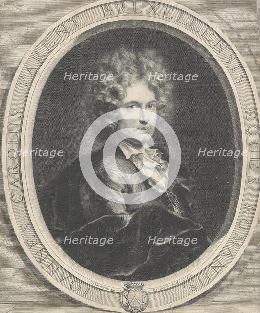 Portrait of Jean-Charles Parent,  1670-1707. Creator: Gerard Edelinck.
