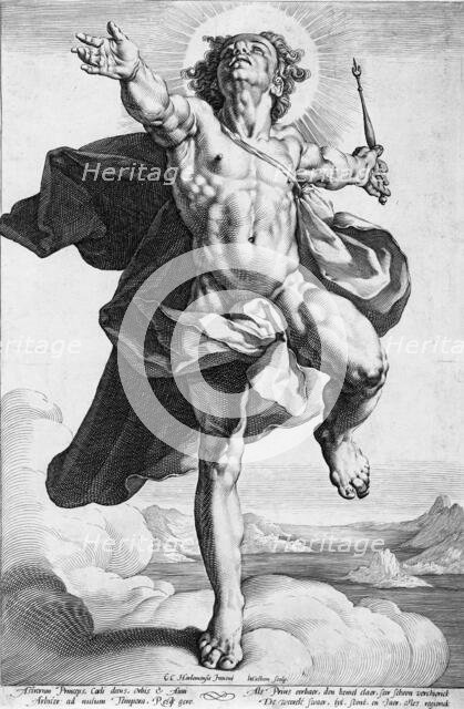 Apollo, c1591. Creator: Jacob Matham.