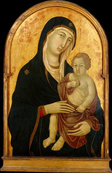 Madonna and Child, ca. 1325. Creator: Workshop of Ugolino da Siena (Ugolino di Nerio) (Italian, Siena, active by 1317-died ?1339/49).