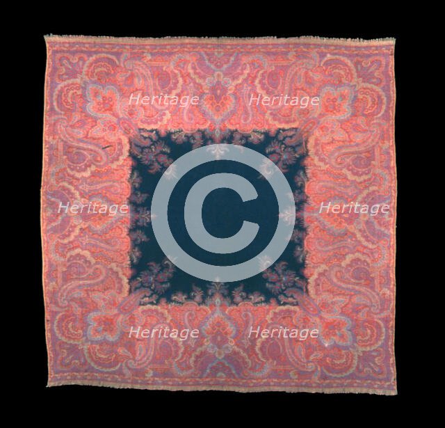 Square Shawl, Vienna, 1830/50. Creator: Unknown.