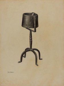 Pennsylvania Fat Lamp, c. 1941. Creator: Helen Hobart.