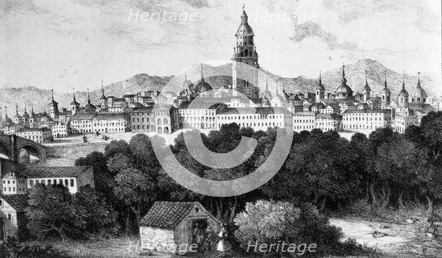 1st Carlist War from 1833 to 1840, overview of the city of Murcia, taken by the southern part, en…