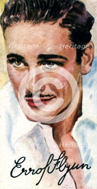 Errol Leslie Thomson Flynn, (1909-1959), Australian film actor, 20th century. Artist: Unknown