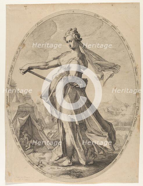 Jahel from Heroes and Heroines of the Old Testament, ca. 1597., ca. 1597. Creator: Nicolaus Braeu.