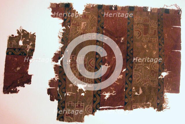 Fragments (From a Tunic), Peru, A.D. 600/800. Creator: Unknown.