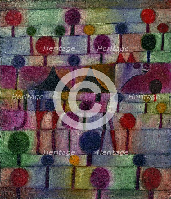 Camel in a Rhythmic Landscape of Trees, 1920. Artist: Klee, Paul (1879-1940)