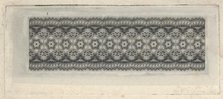 Banknote motif: band of lace-like lathe work ornament, ca. 1824-42. Creator: Durand, Perkins & Co.