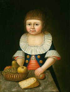Boy with a Basket of Fruit, c. 1790. Creator: Unknown.