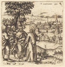 Christ Admonishes His Disciples, probably c. 1576/1580. Creator: Leonard Gaultier.