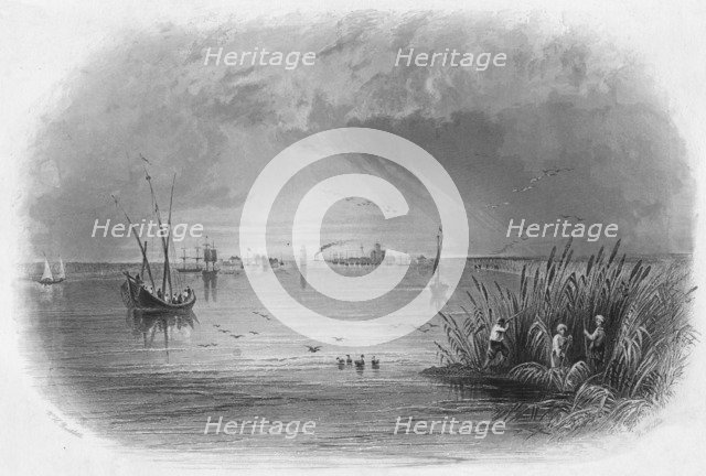 'Sulina, Mouth of the Danube', c1838. Artist: Robert Wallis.