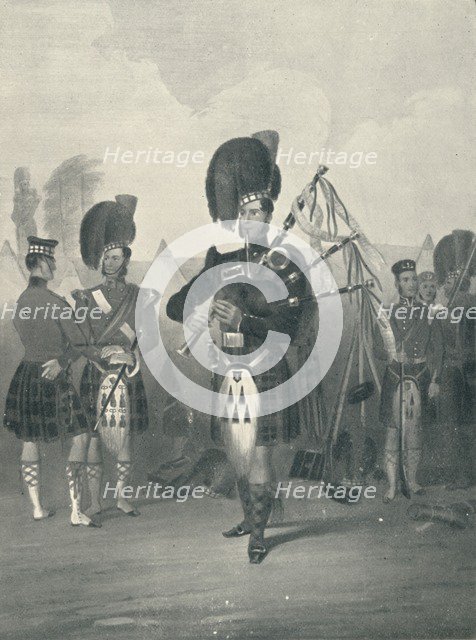 'Piper, 42nd Royal Highlanders', c19th century, (1909). Artist: Unknown.
