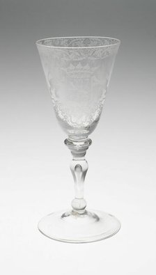 Goblet with Crest of Holland, Netherlands, Late 18th century. Creator: Unknown.