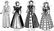 'The Gallery of Costume: Dresses Worn in the Days When Queen Mary Reigned', c1934. Artist: Unknown.